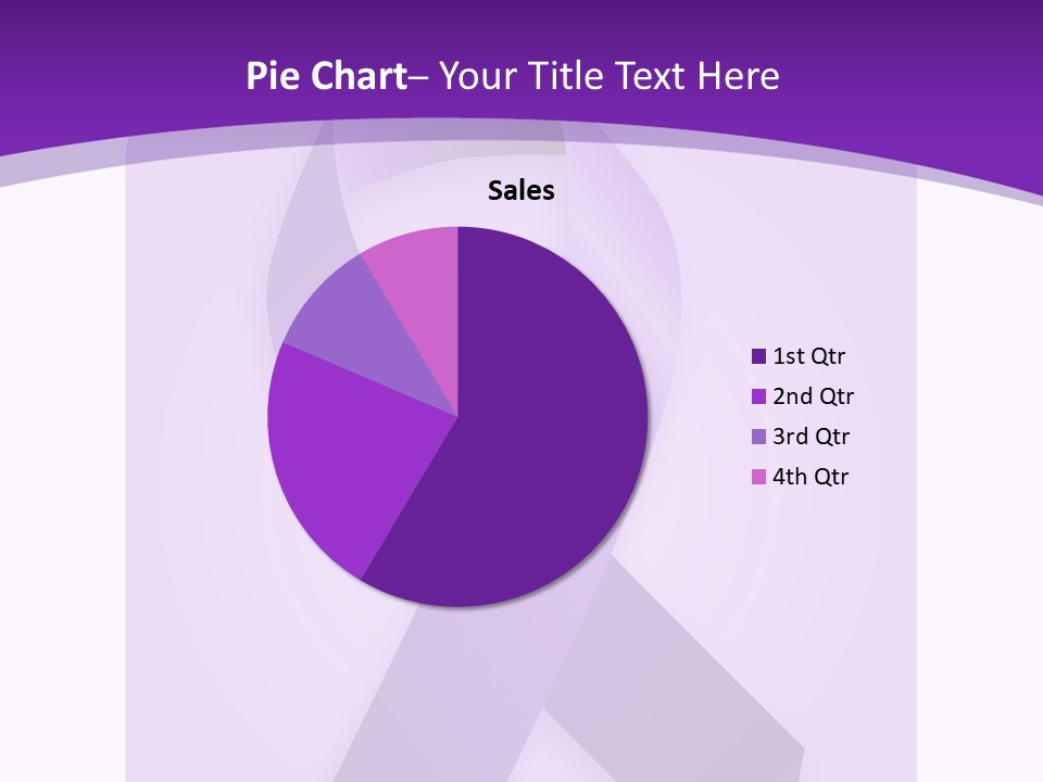 Awareness Ribbon Cause Pancreatic PowerPoint Template