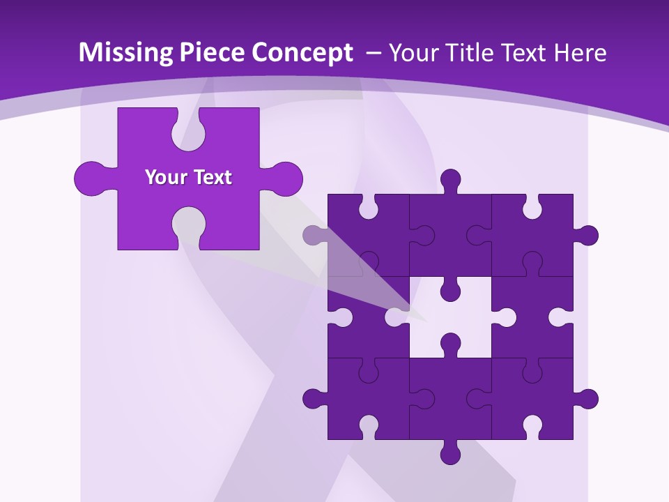 Awareness Ribbon Cause Pancreatic PowerPoint Template