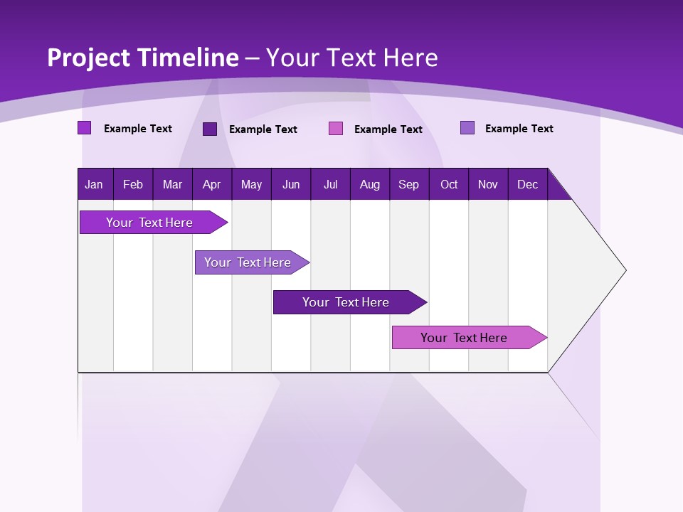 Awareness Ribbon Cause Pancreatic PowerPoint Template