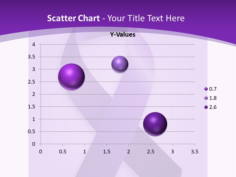 Awareness Ribbon Cause Pancreatic PowerPoint Template