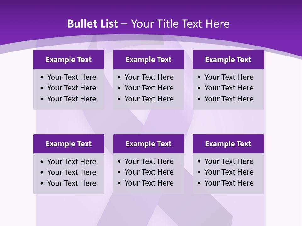 Awareness Ribbon Cause Pancreatic PowerPoint Template