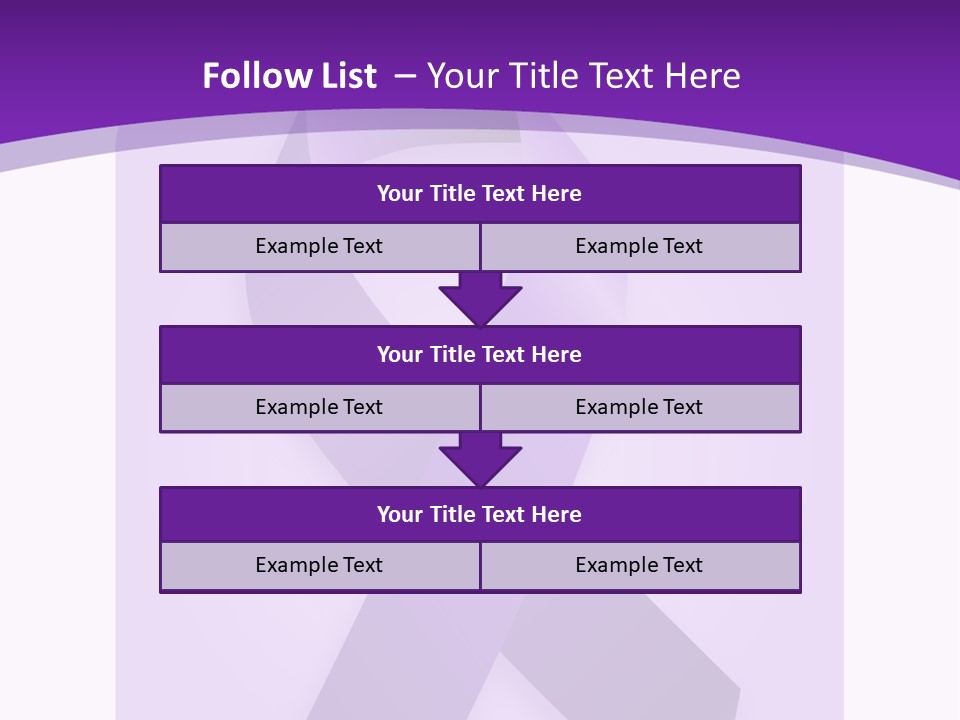 Awareness Ribbon Cause Pancreatic PowerPoint Template