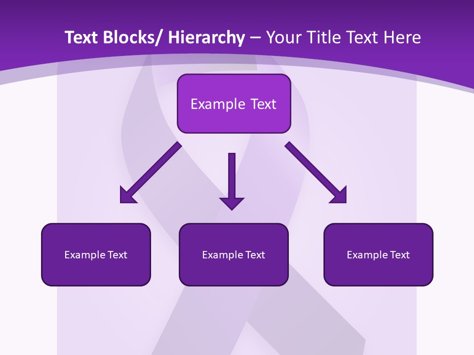 Awareness Ribbon Cause Pancreatic PowerPoint Template