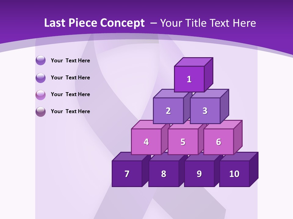 Awareness Ribbon Cause Pancreatic PowerPoint Template