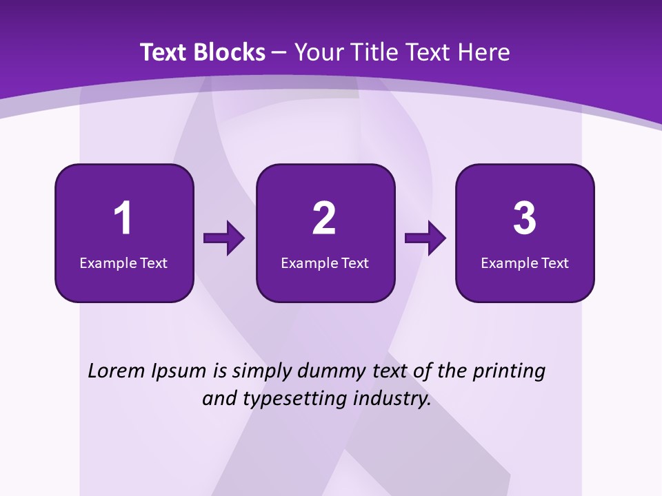 Awareness Ribbon Cause Pancreatic PowerPoint Template