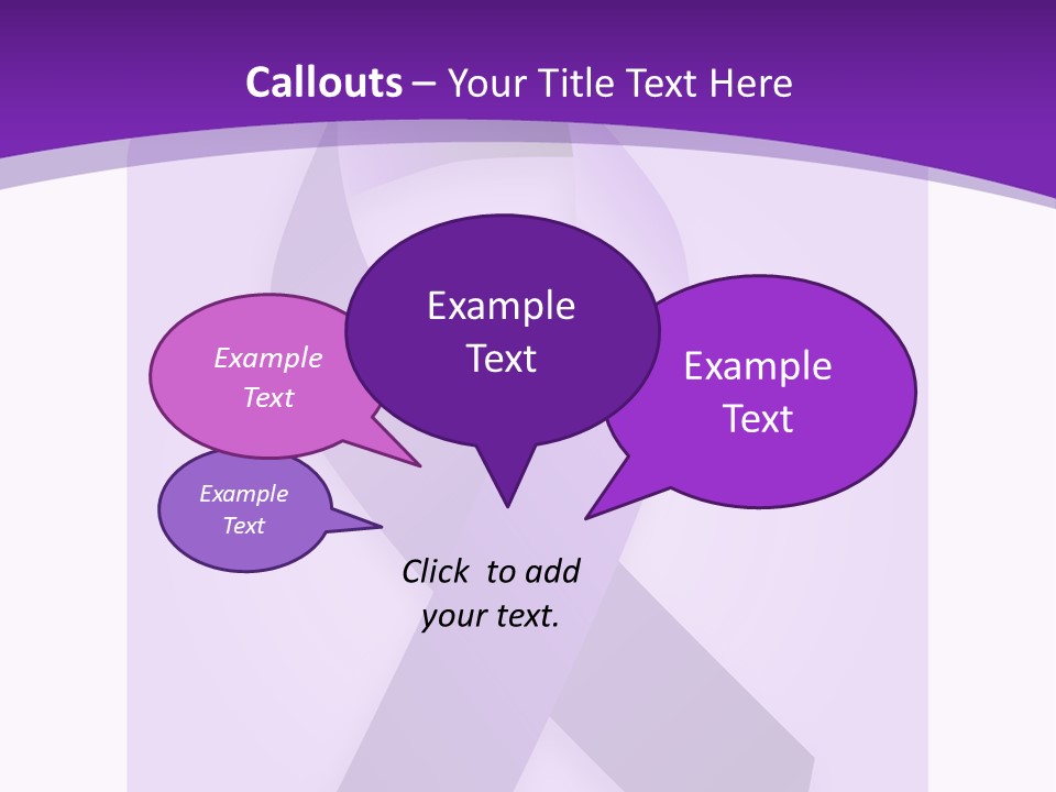 Awareness Ribbon Cause Pancreatic PowerPoint Template