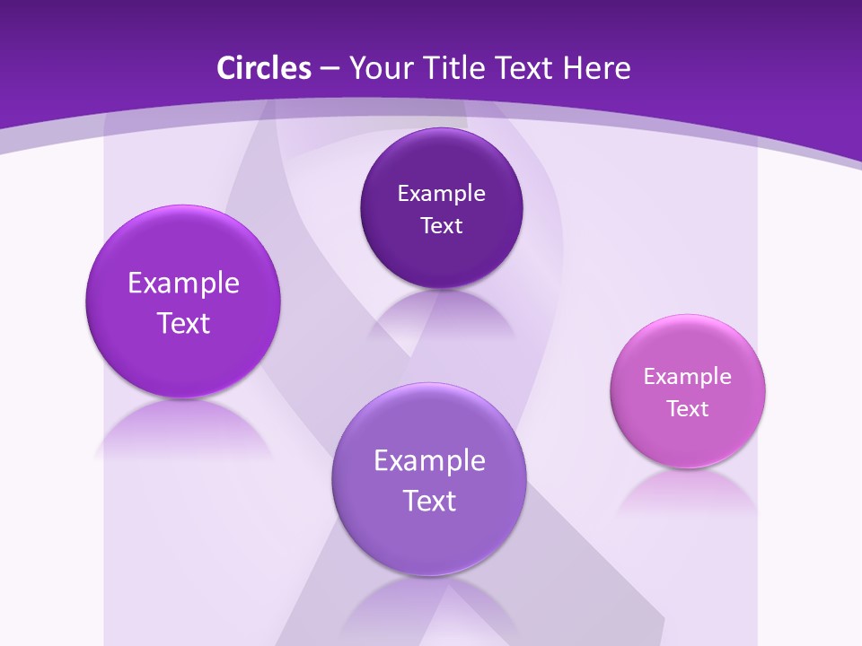 Awareness Ribbon Cause Pancreatic PowerPoint Template