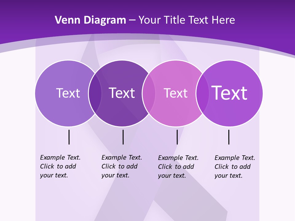 Awareness Ribbon Cause Pancreatic PowerPoint Template