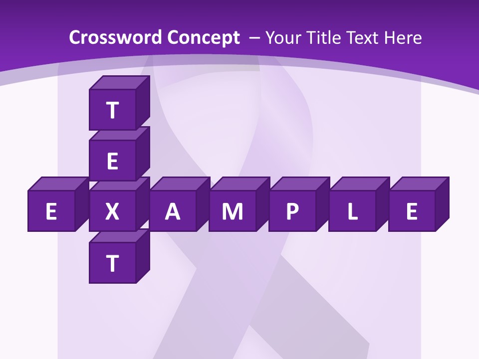 Awareness Ribbon Cause Pancreatic PowerPoint Template