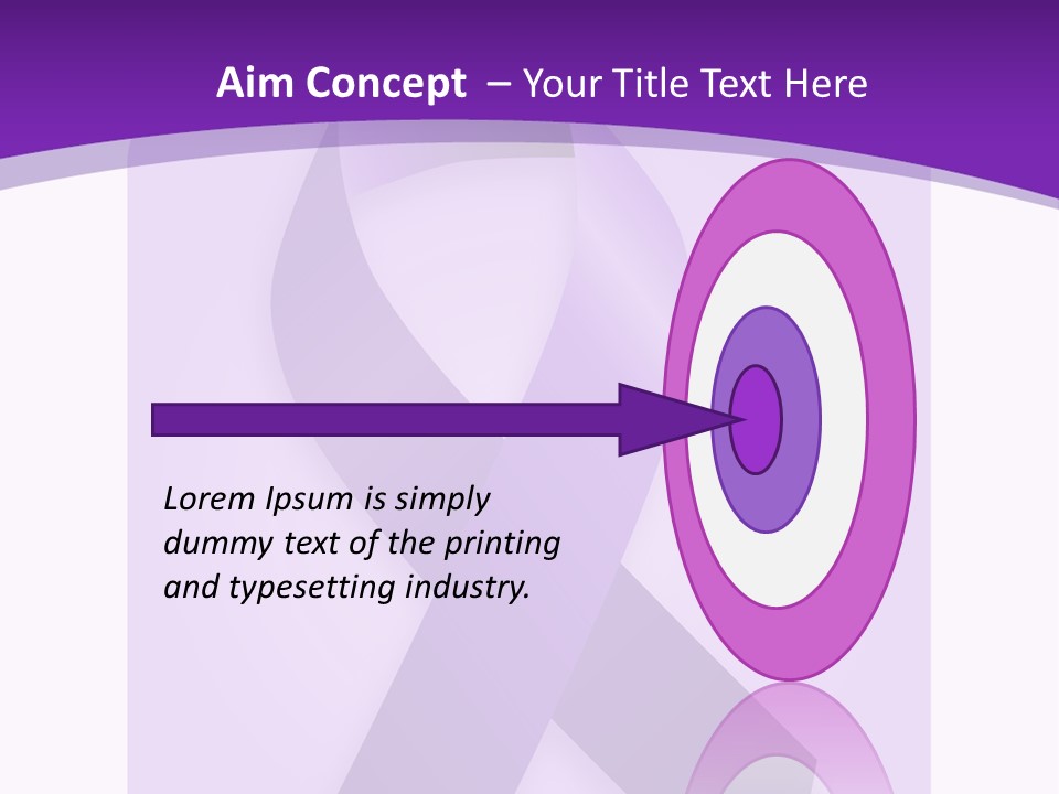 Awareness Ribbon Cause Pancreatic PowerPoint Template