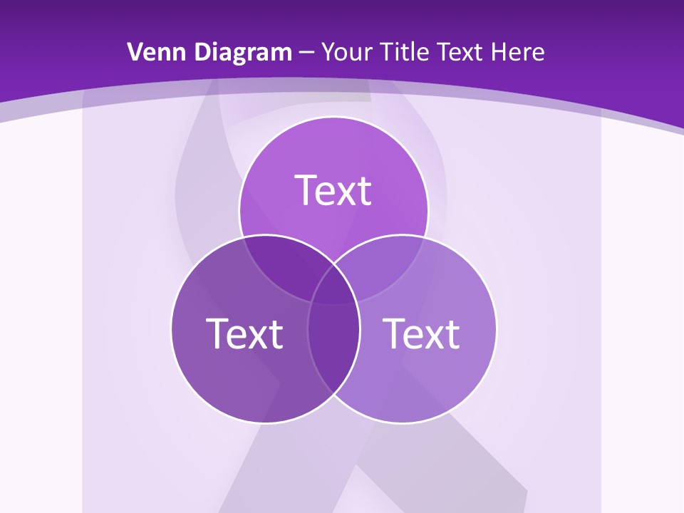 Awareness Ribbon Cause Pancreatic PowerPoint Template