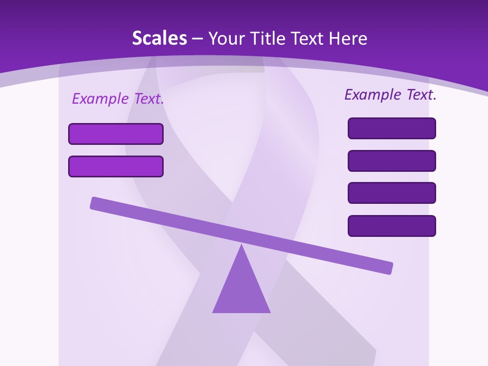 Awareness Ribbon Cause Pancreatic PowerPoint Template