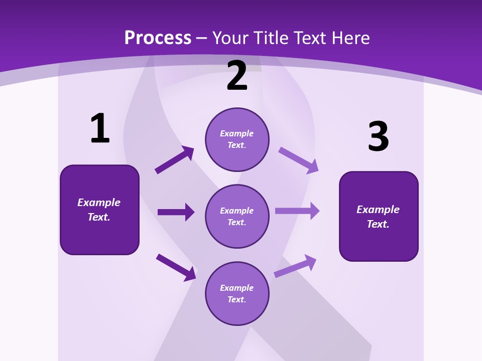 Awareness Ribbon Cause Pancreatic PowerPoint Template