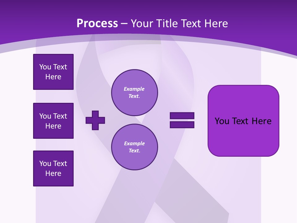Awareness Ribbon Cause Pancreatic PowerPoint Template