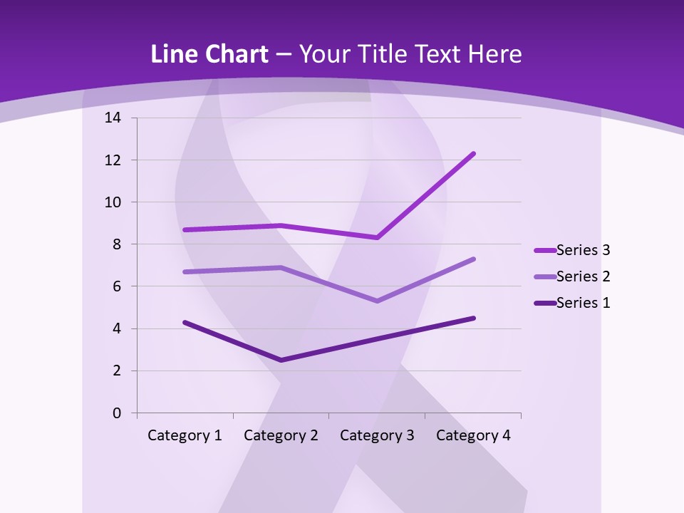 Awareness Ribbon Cause Pancreatic PowerPoint Template