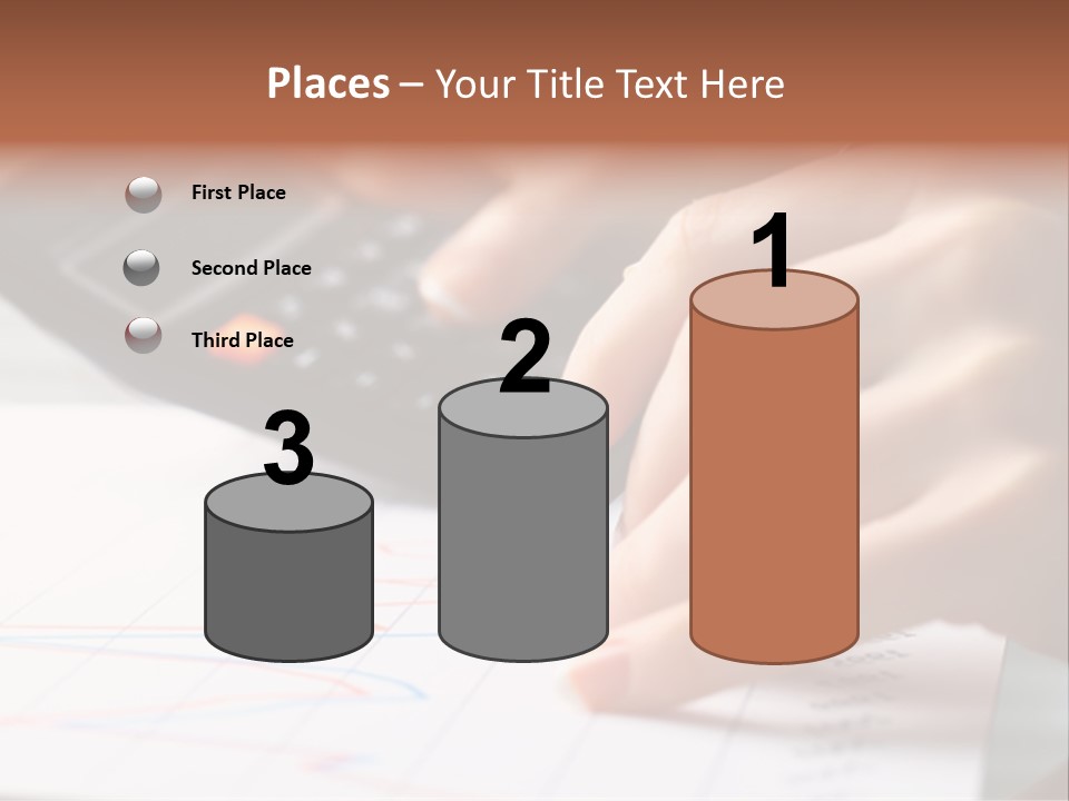 Chart Numbers Paper PowerPoint Template