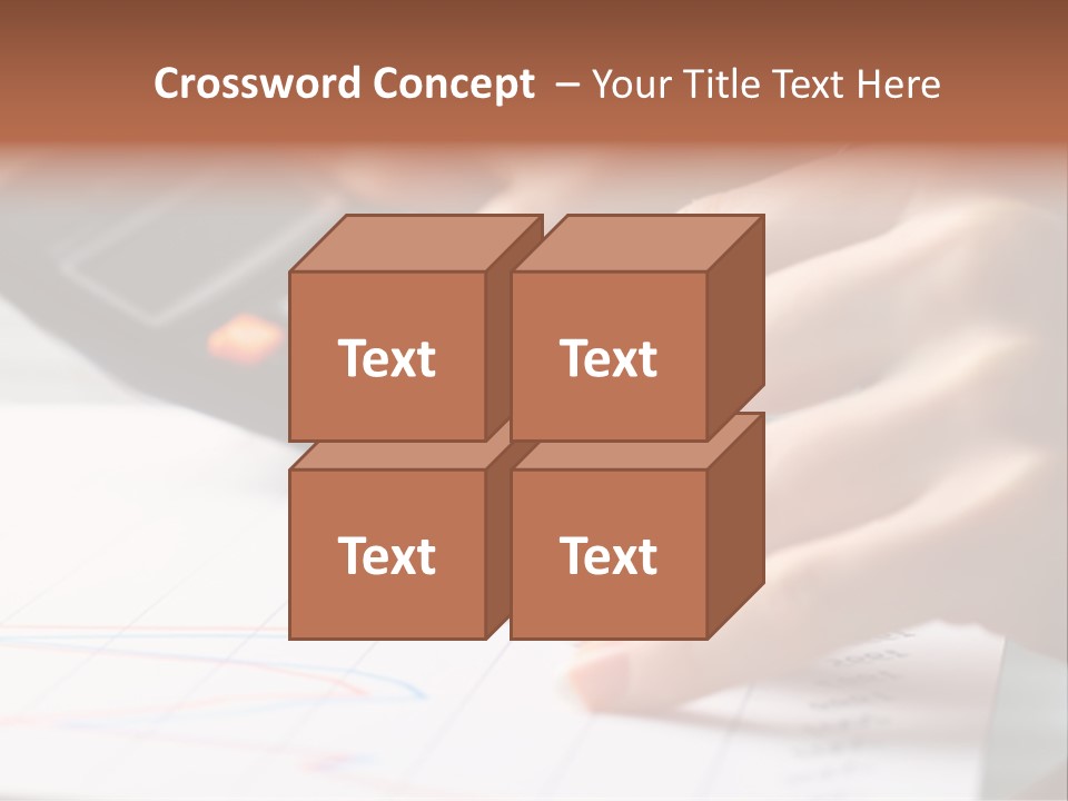Chart Numbers Paper PowerPoint Template