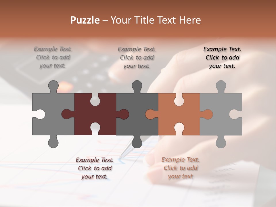 Chart Numbers Paper PowerPoint Template