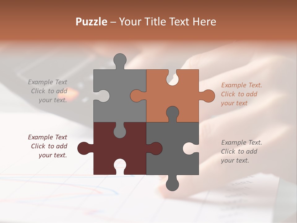Chart Numbers Paper PowerPoint Template