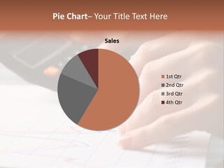 Chart Numbers Paper PowerPoint Template