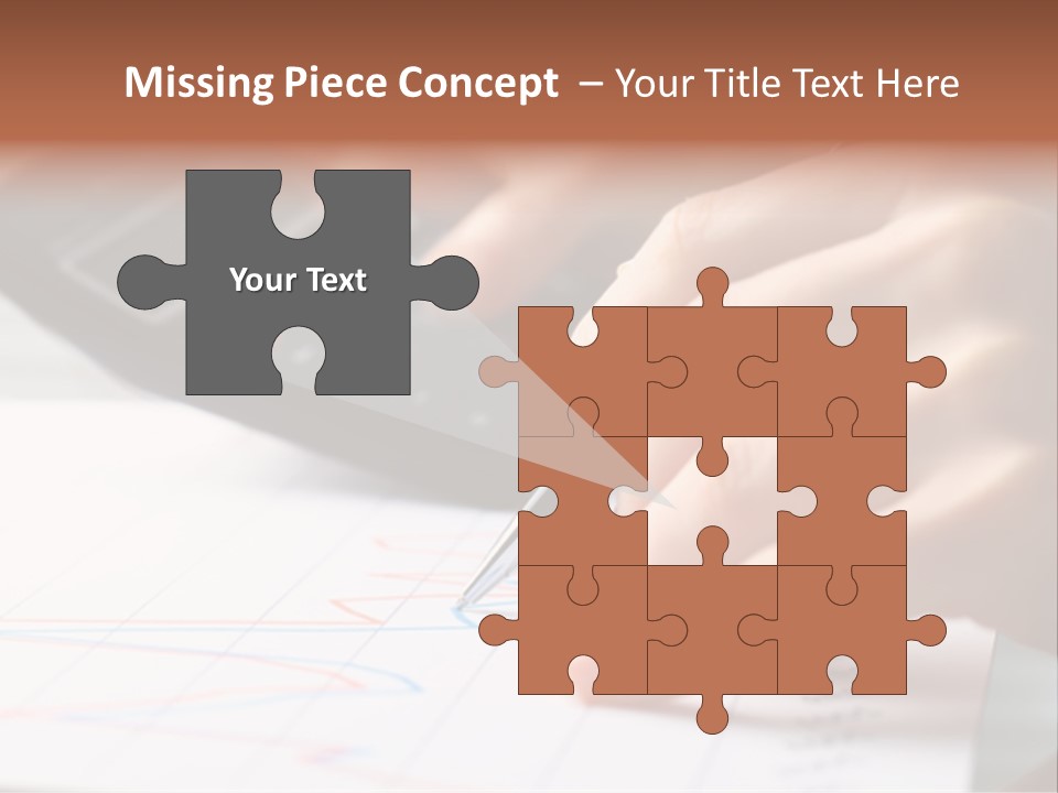 Chart Numbers Paper PowerPoint Template