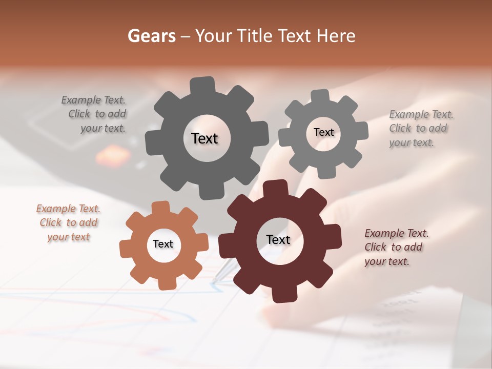 Chart Numbers Paper PowerPoint Template