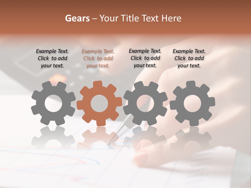 Chart Numbers Paper PowerPoint Template