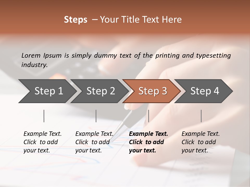 Chart Numbers Paper PowerPoint Template