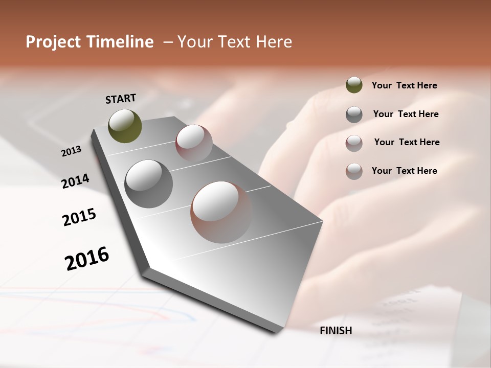 Chart Numbers Paper PowerPoint Template