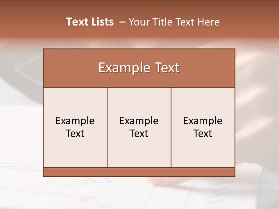 Chart Numbers Paper PowerPoint Template