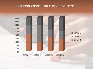 Chart Numbers Paper PowerPoint Template