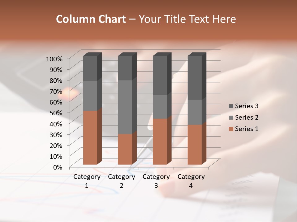 Chart Numbers Paper PowerPoint Template