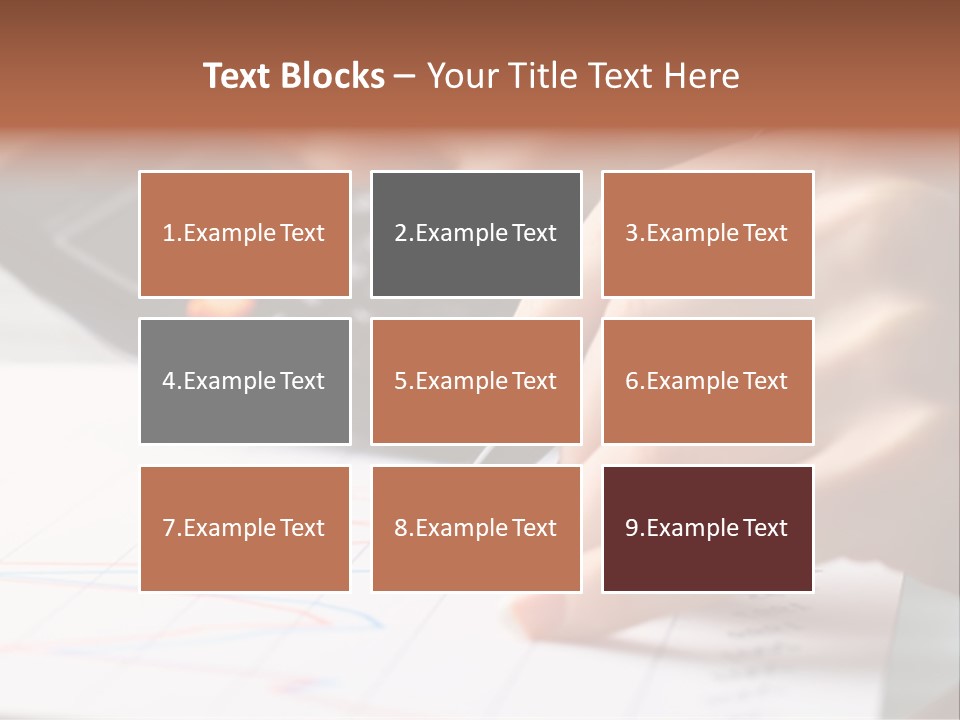 Chart Numbers Paper PowerPoint Template