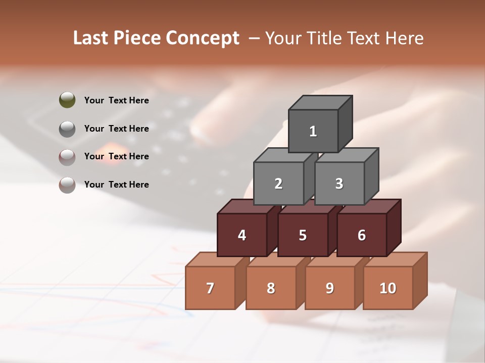 Chart Numbers Paper PowerPoint Template
