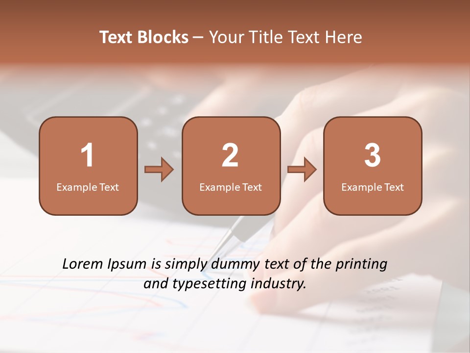 Chart Numbers Paper PowerPoint Template