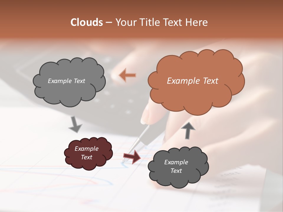 Chart Numbers Paper PowerPoint Template