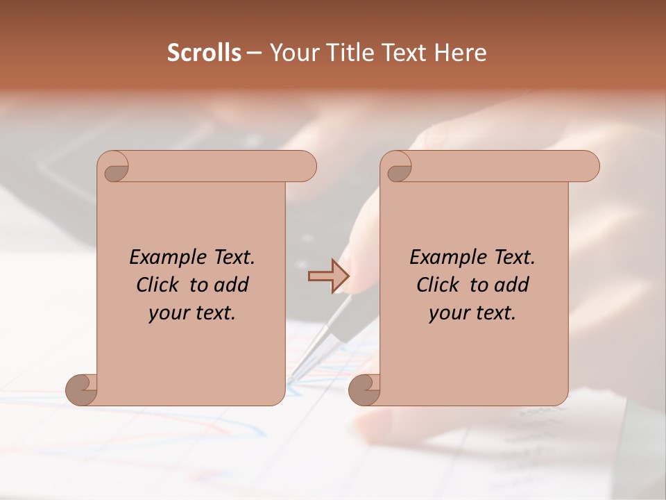 Chart Numbers Paper PowerPoint Template