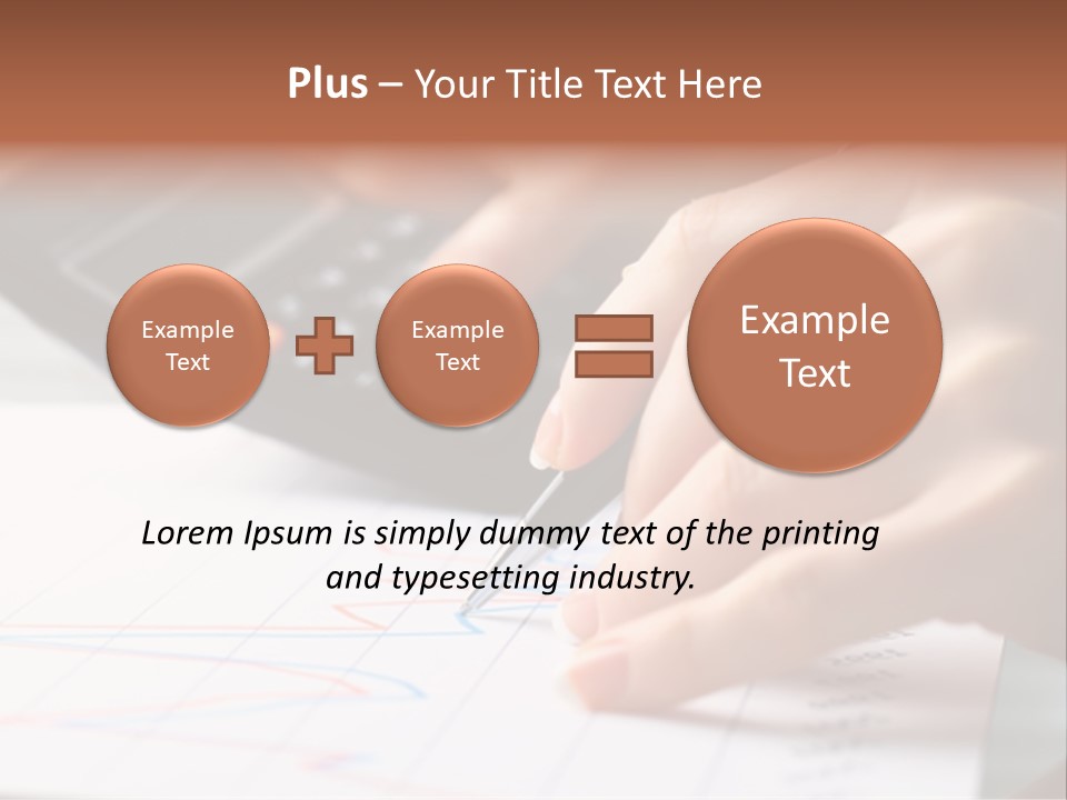 Chart Numbers Paper PowerPoint Template