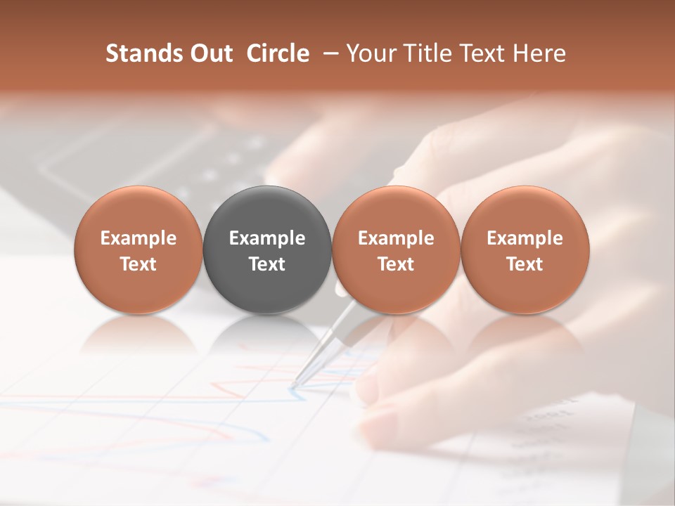 Chart Numbers Paper PowerPoint Template