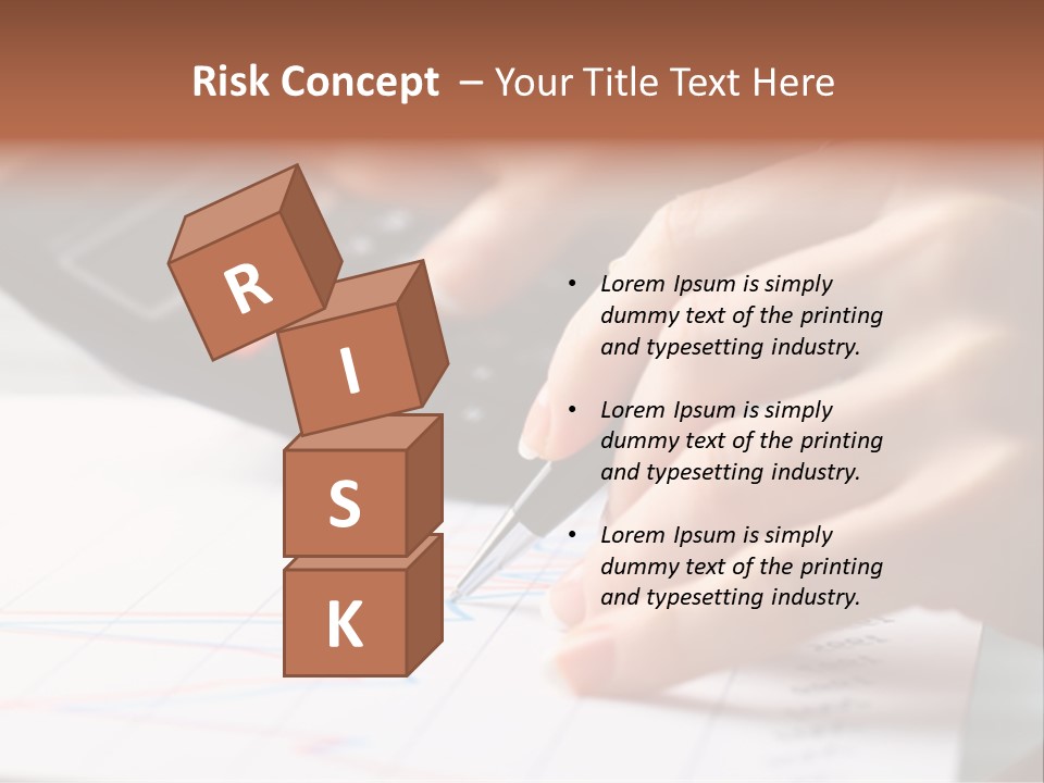 Chart Numbers Paper PowerPoint Template