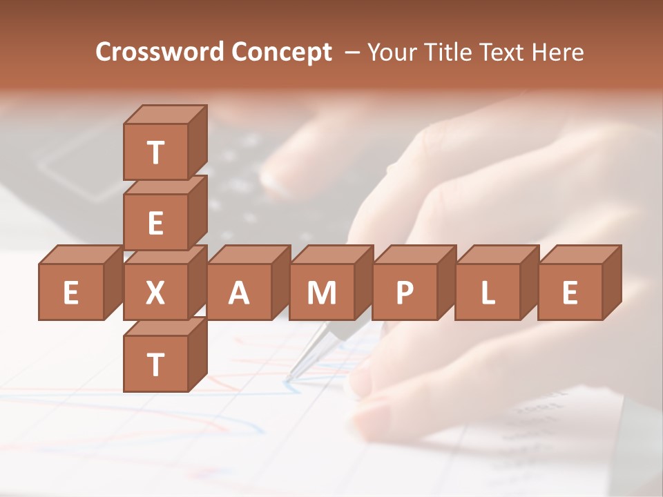 Chart Numbers Paper PowerPoint Template