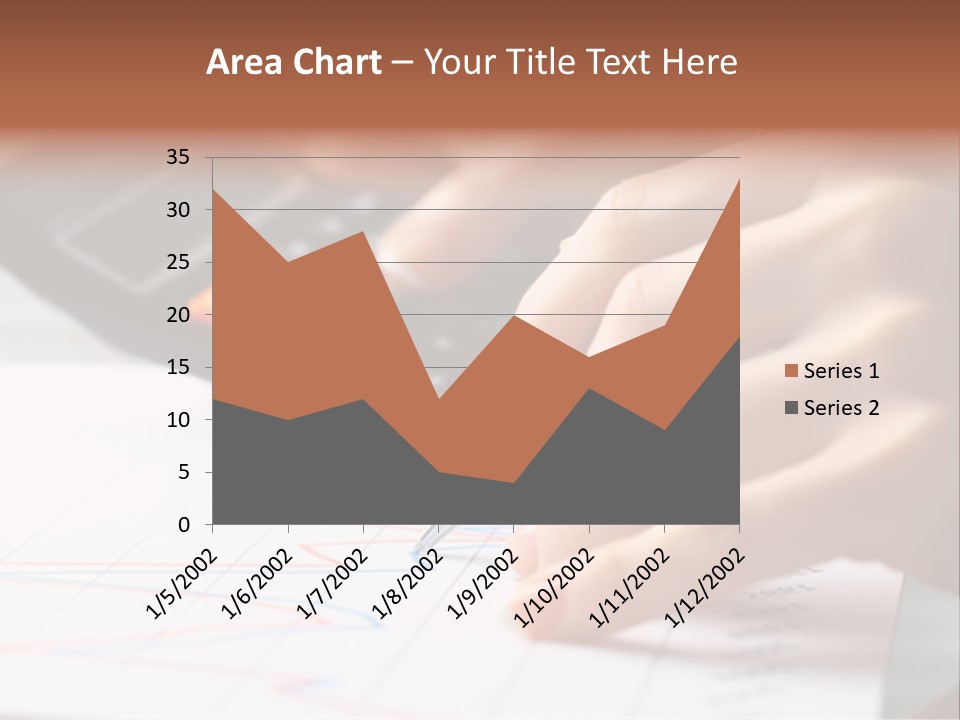 Chart Numbers Paper PowerPoint Template