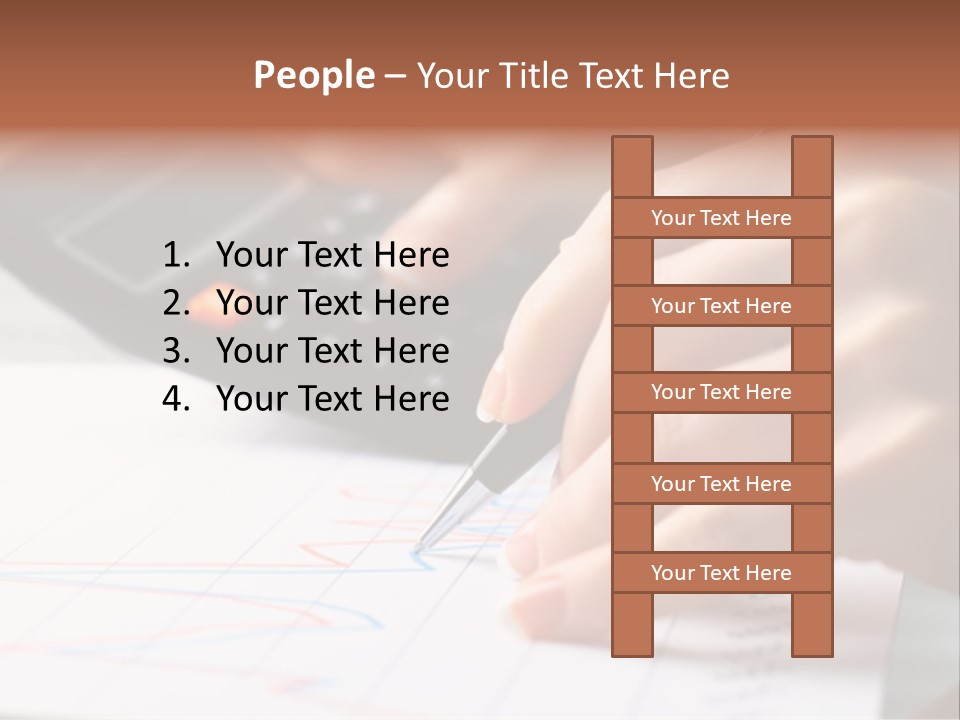 Chart Numbers Paper PowerPoint Template