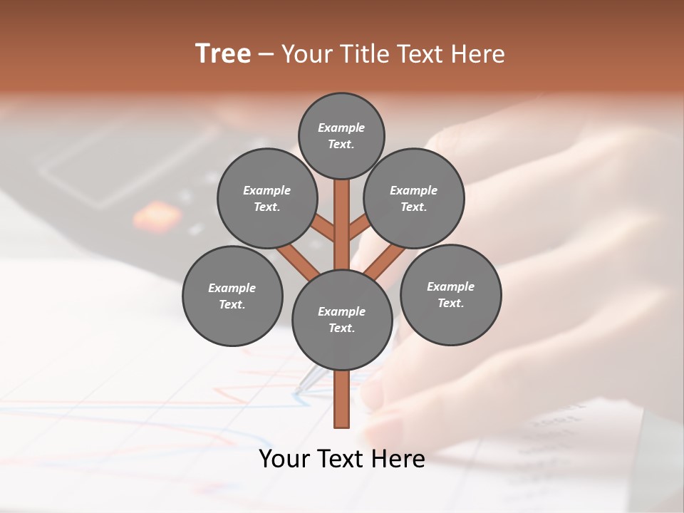 Chart Numbers Paper PowerPoint Template