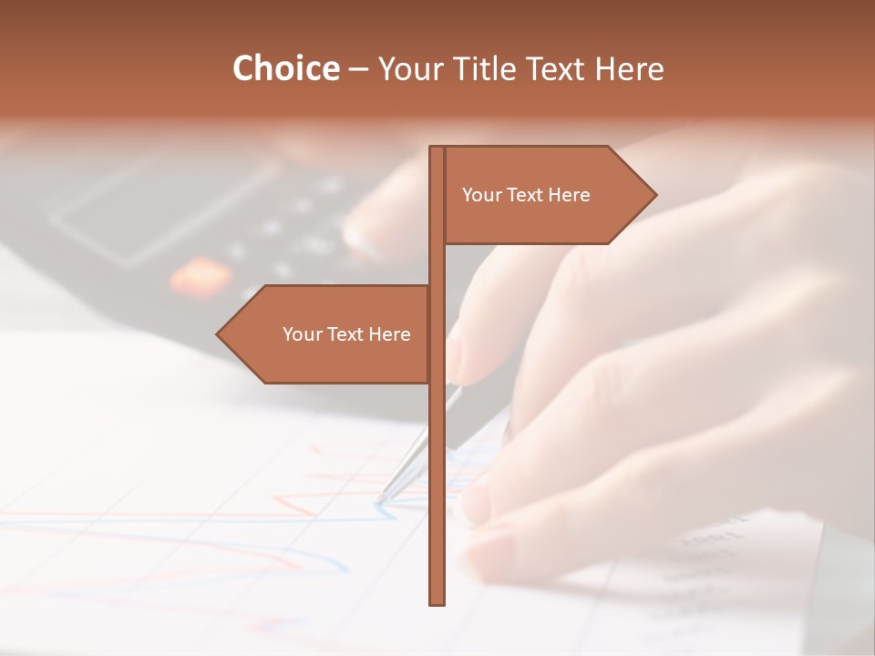 Chart Numbers Paper PowerPoint Template