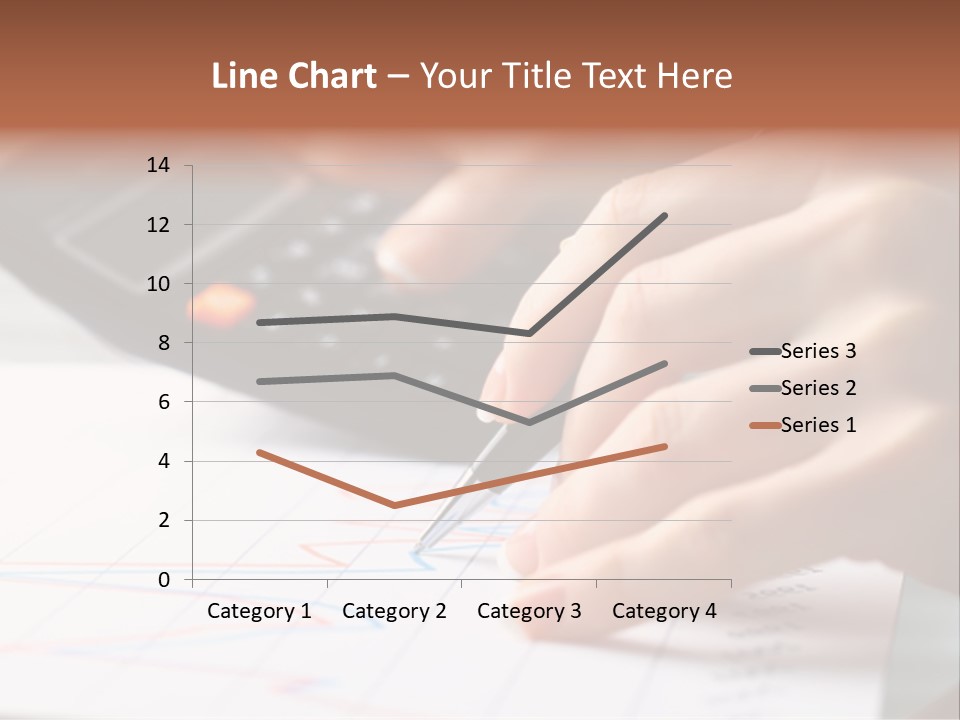 Chart Numbers Paper PowerPoint Template