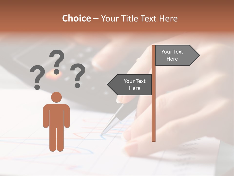 Chart Numbers Paper PowerPoint Template