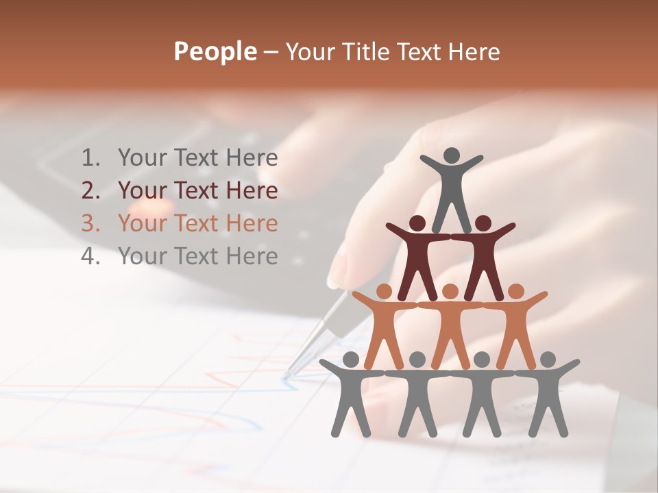 Chart Numbers Paper PowerPoint Template