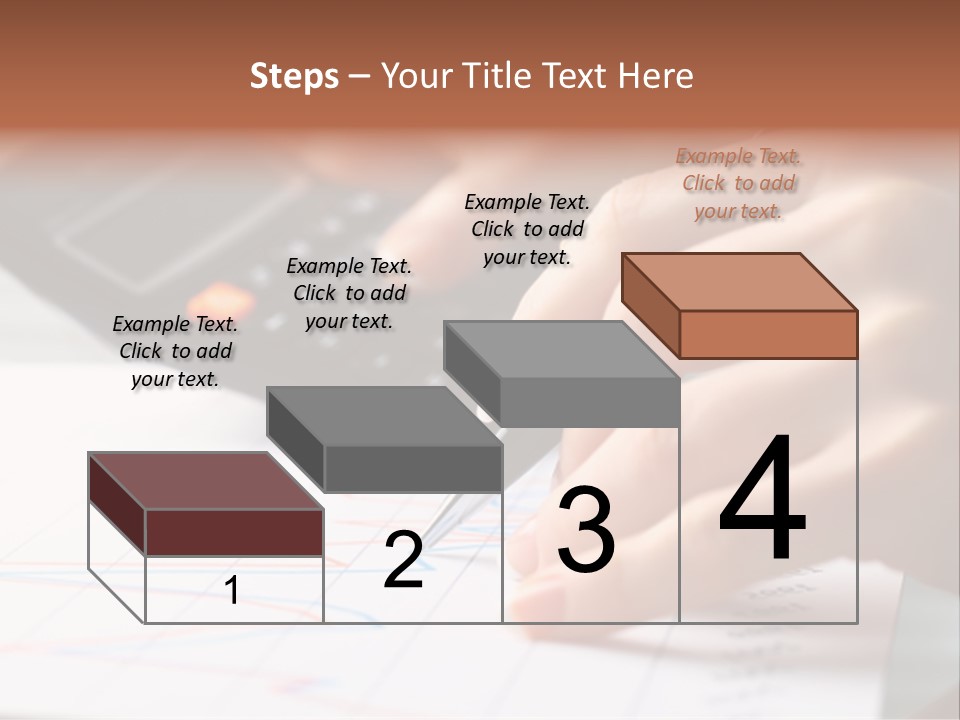 Chart Numbers Paper PowerPoint Template