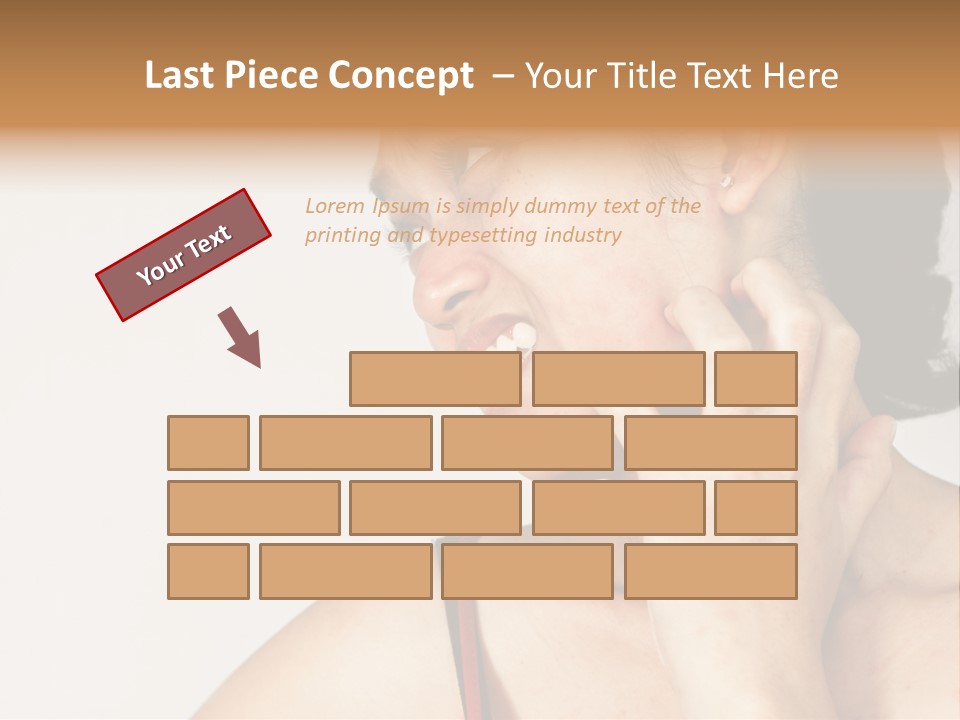 Young Sensitive Infected PowerPoint Template